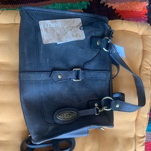 new born leather bag